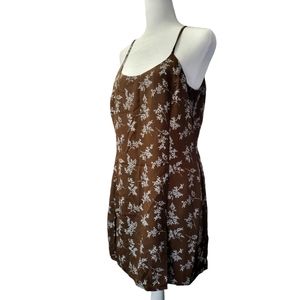 EXPRESS Brown Floral Romper